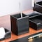 Dacasso Black Bonded Leather Pencil Cup AG-1410 - alternate 7